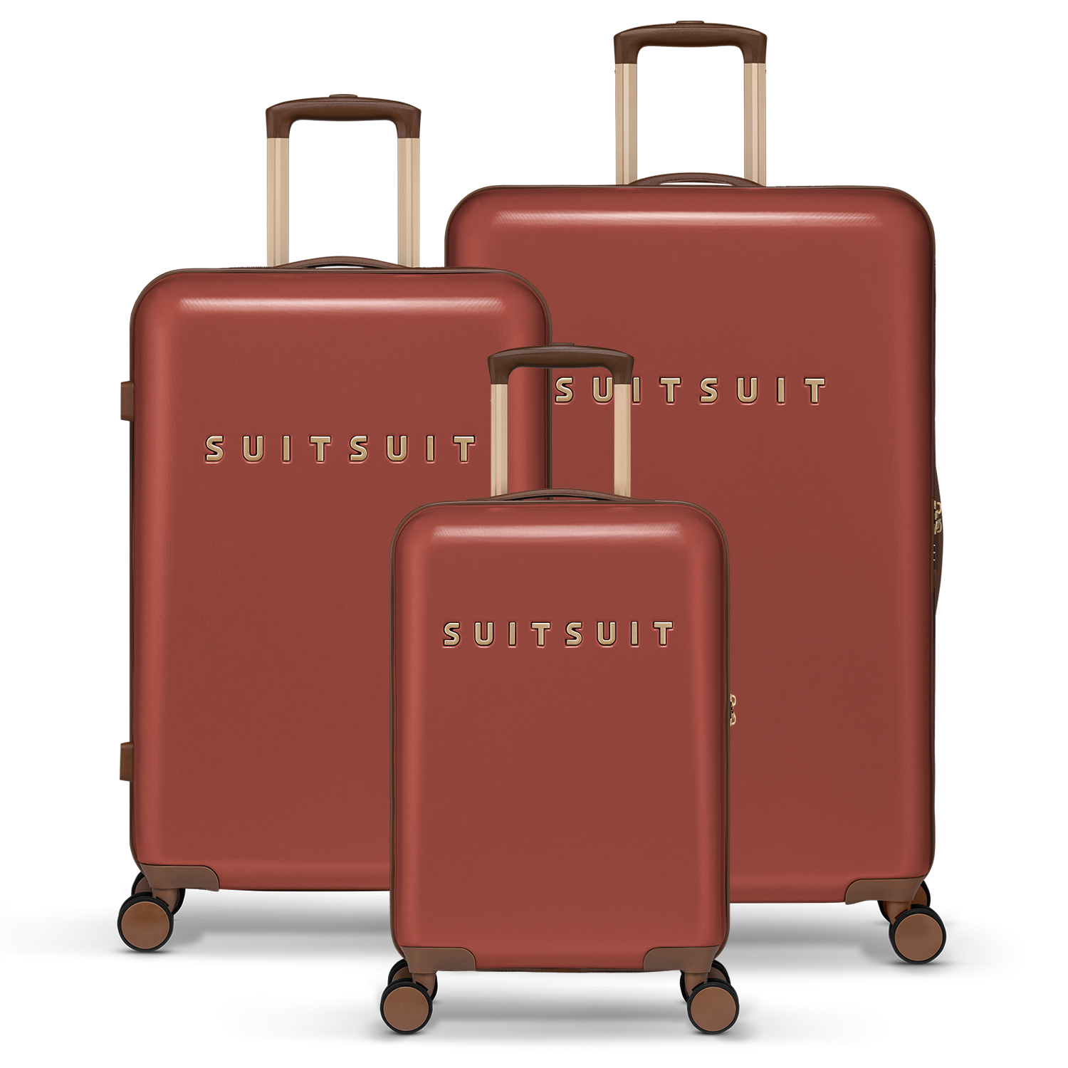 Fab Seventies - Red Ochre - Kofferset (55/66/76 cm)