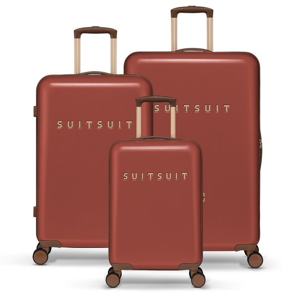 Fab Seventies - Red Ochre - Kofferset (55/66/76 cm)