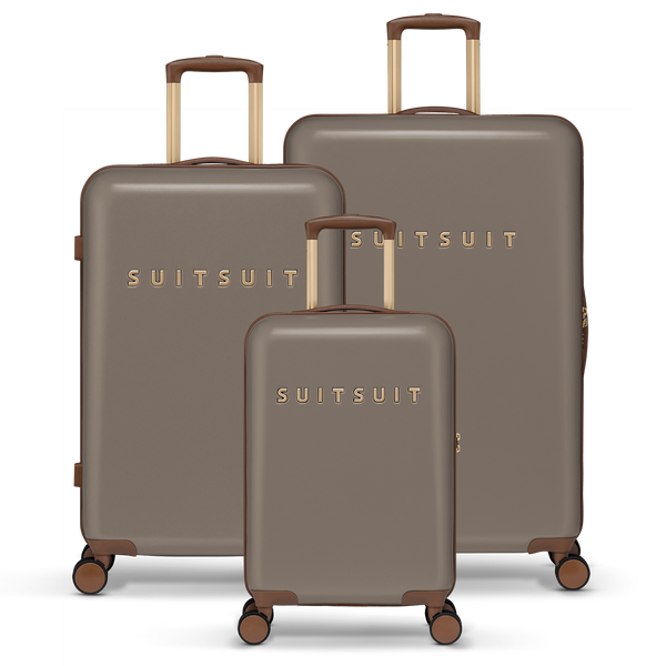 Fab Seventies - Taupe - Kofferset (55/66/76 cm)