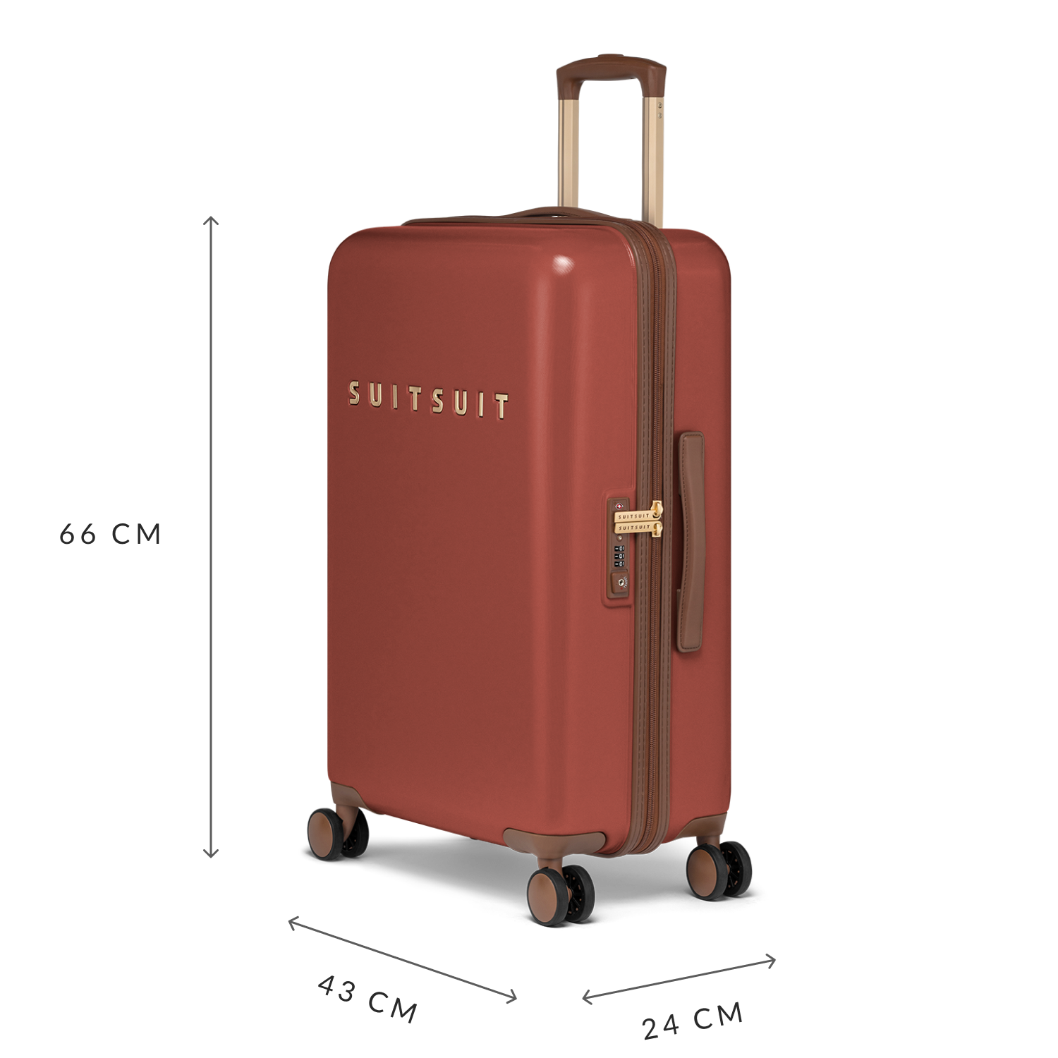 Fab Seventies - Red Ochre - Kofferset (55/66/76 cm)