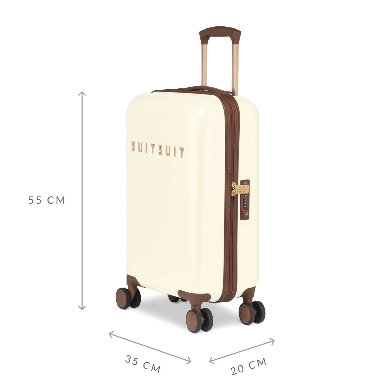 Fab Seventies - Antique White - Kofferset (55/66/76 cm)