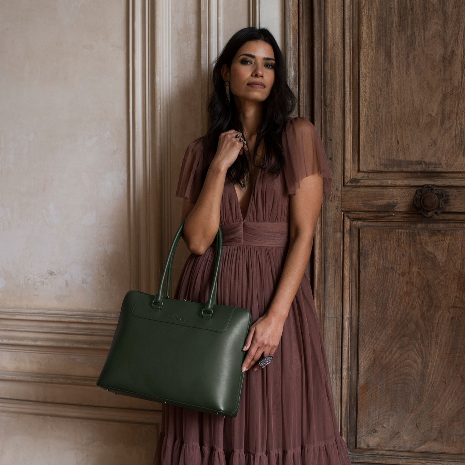 Mystique - Dark Olive - Laptop Tas