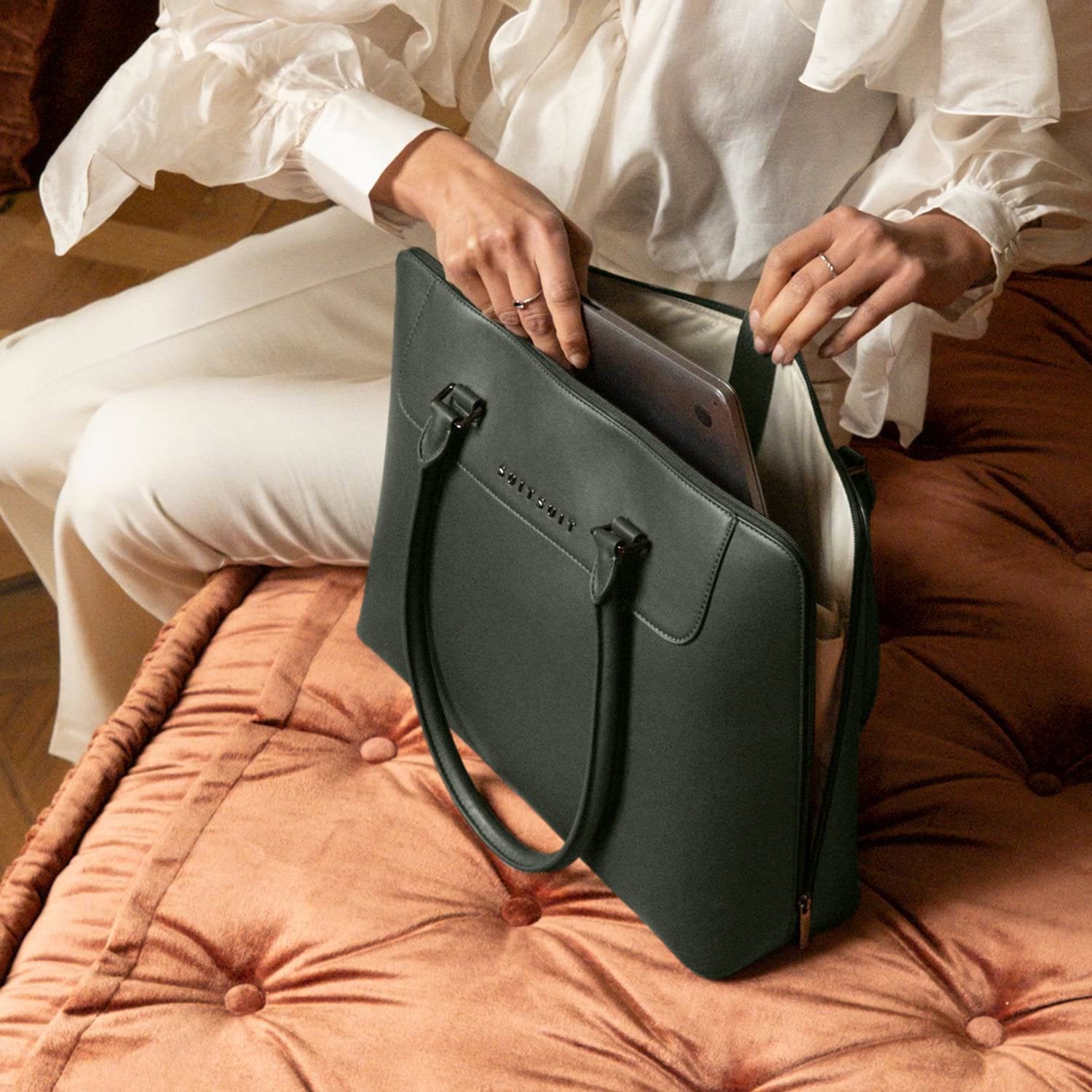 Mystique - Dark Olive - Laptop Tas