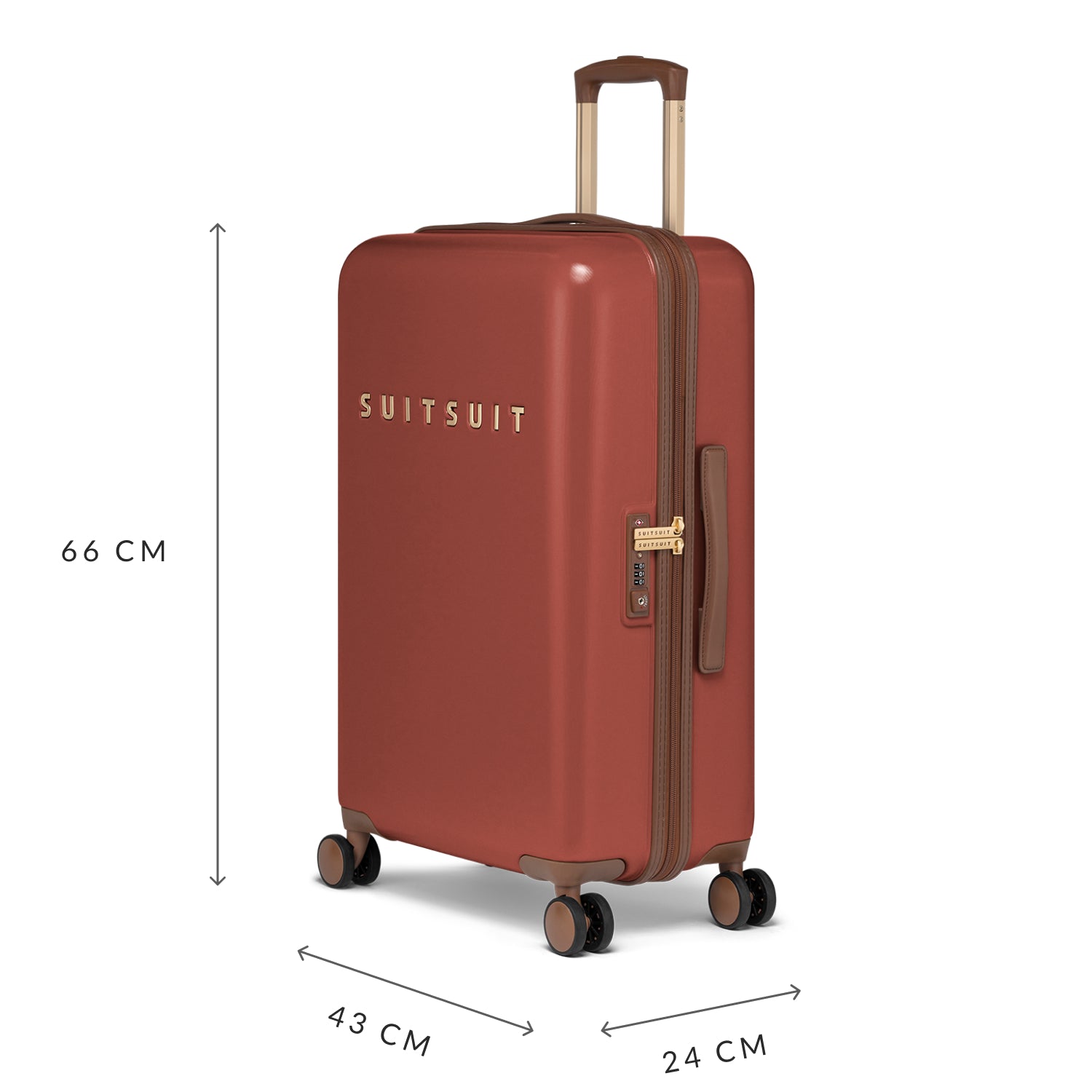 Fab Seventies - Red Ochre - Kofferset (55/66/76 cm)