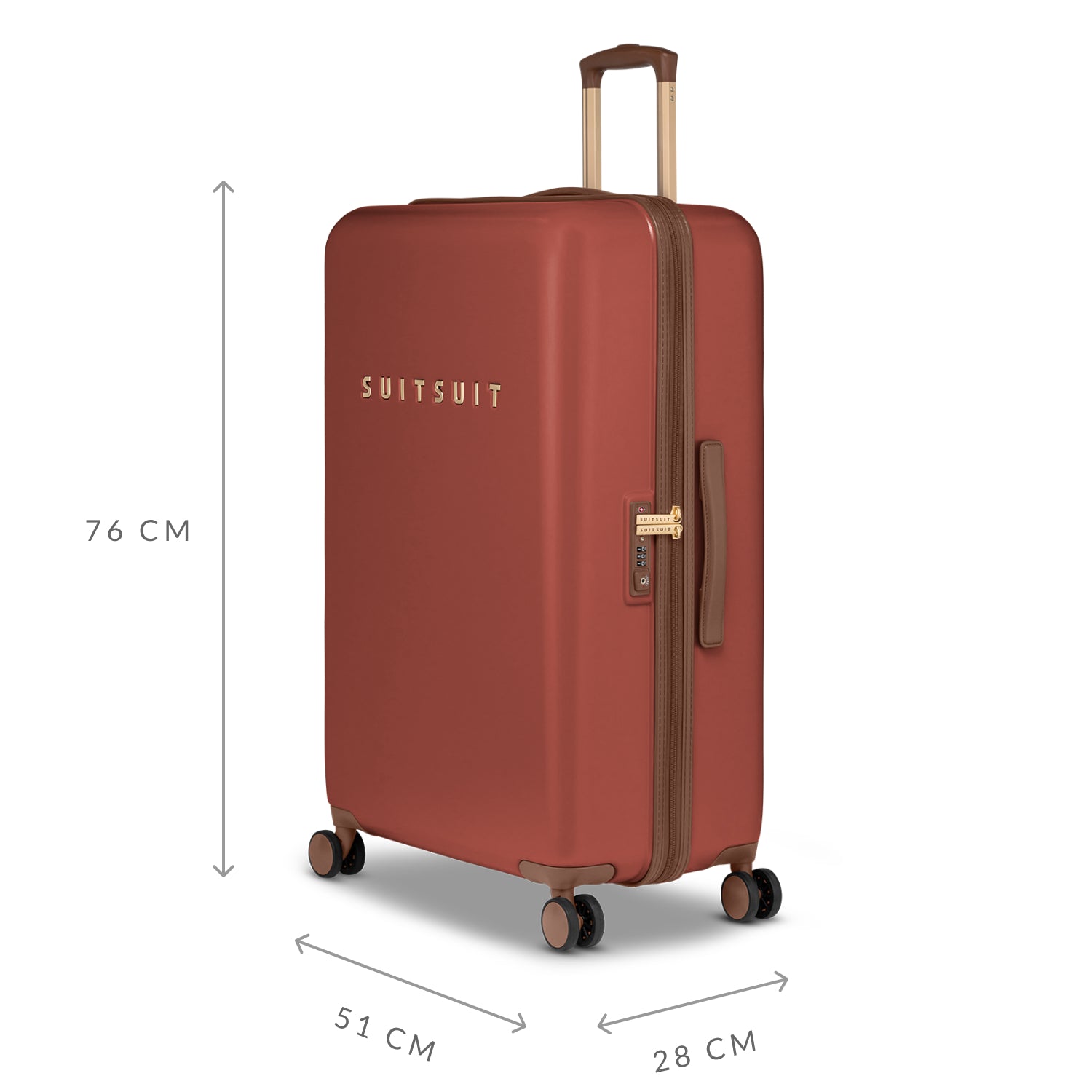 Fab Seventies - Red Ochre - Kofferset (55/66/76 cm)