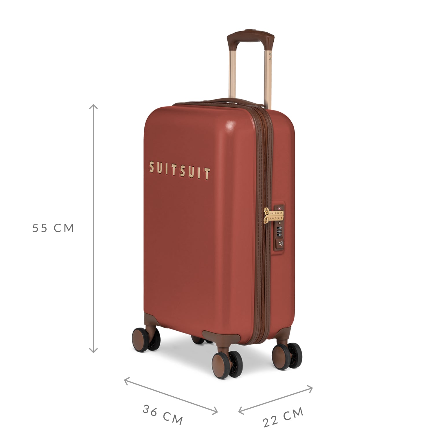 Fab Seventies - Red Ochre - Kofferset (55/66/76 cm)