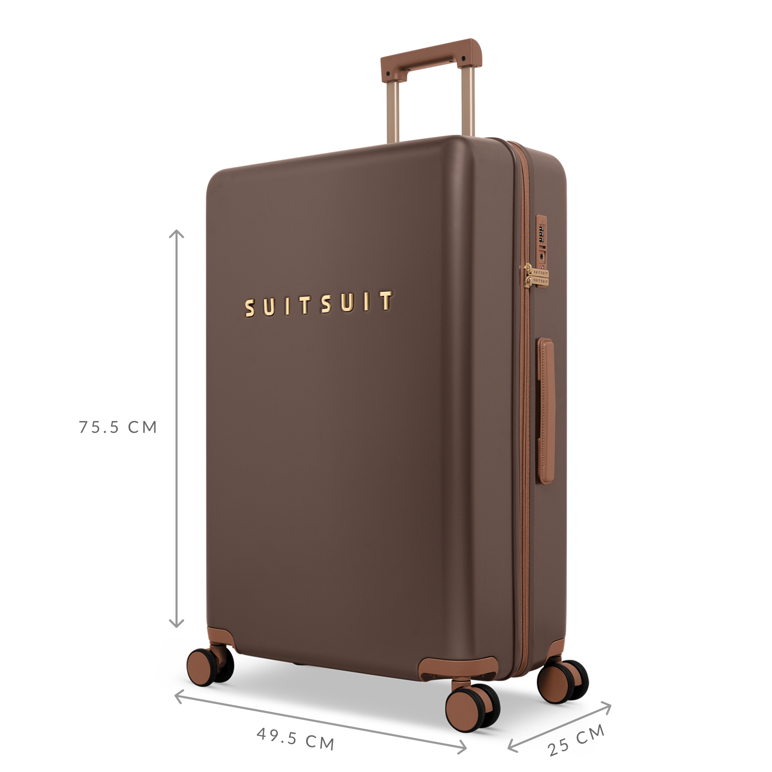 Fab Seventies Special Edition - Chocolate Brown - Reiskoffer (76 cm)