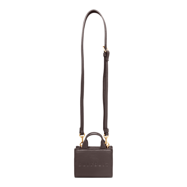 Fab Seventies Special Edition - Chocolate Brown - Micro Cross Body Bag (Glad Leer)