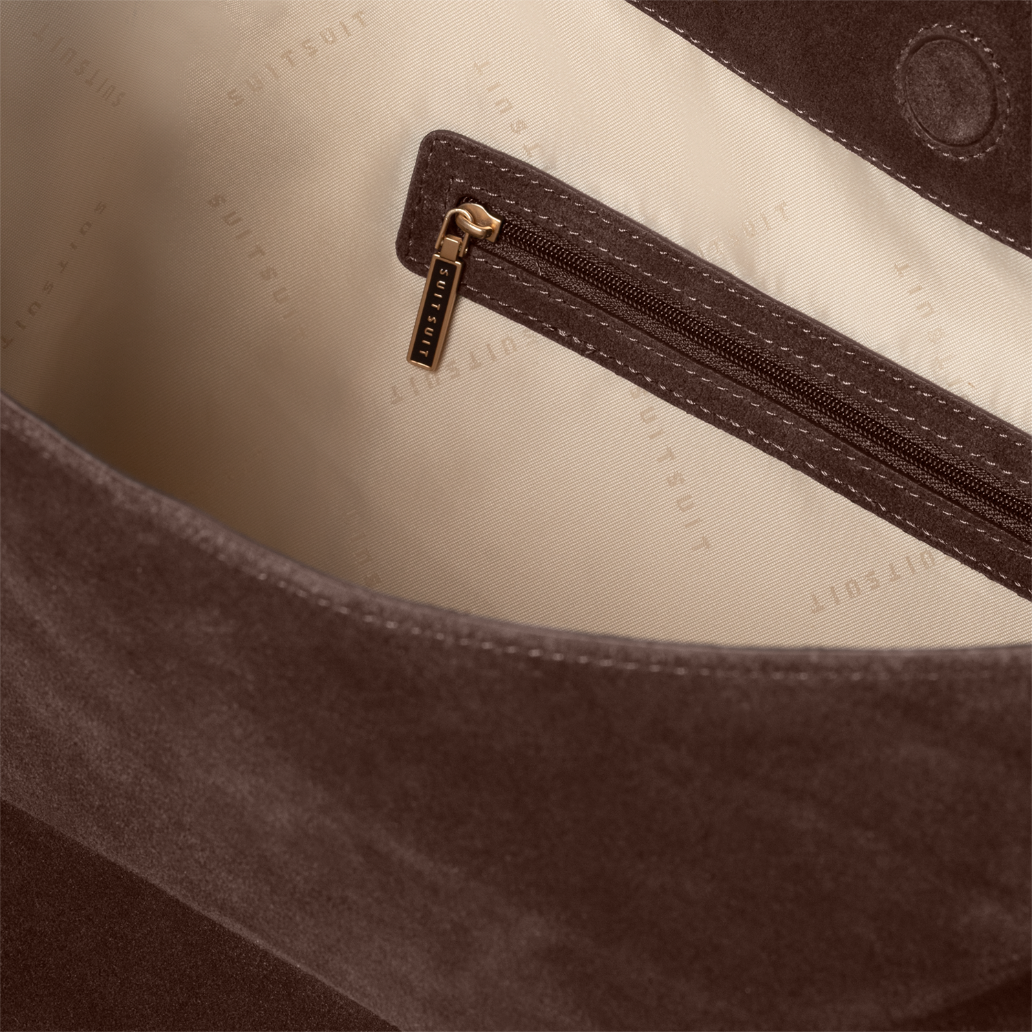 Fab Seventies Special Edition - Chocolate Brown - Slouchy Bag (Suède)