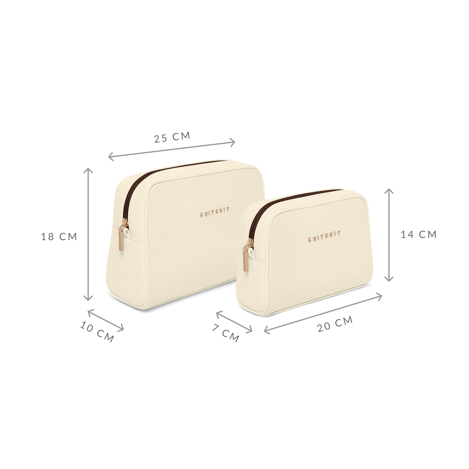 Serenity - Whisper White - Toilettas XL & Make-up Tasje