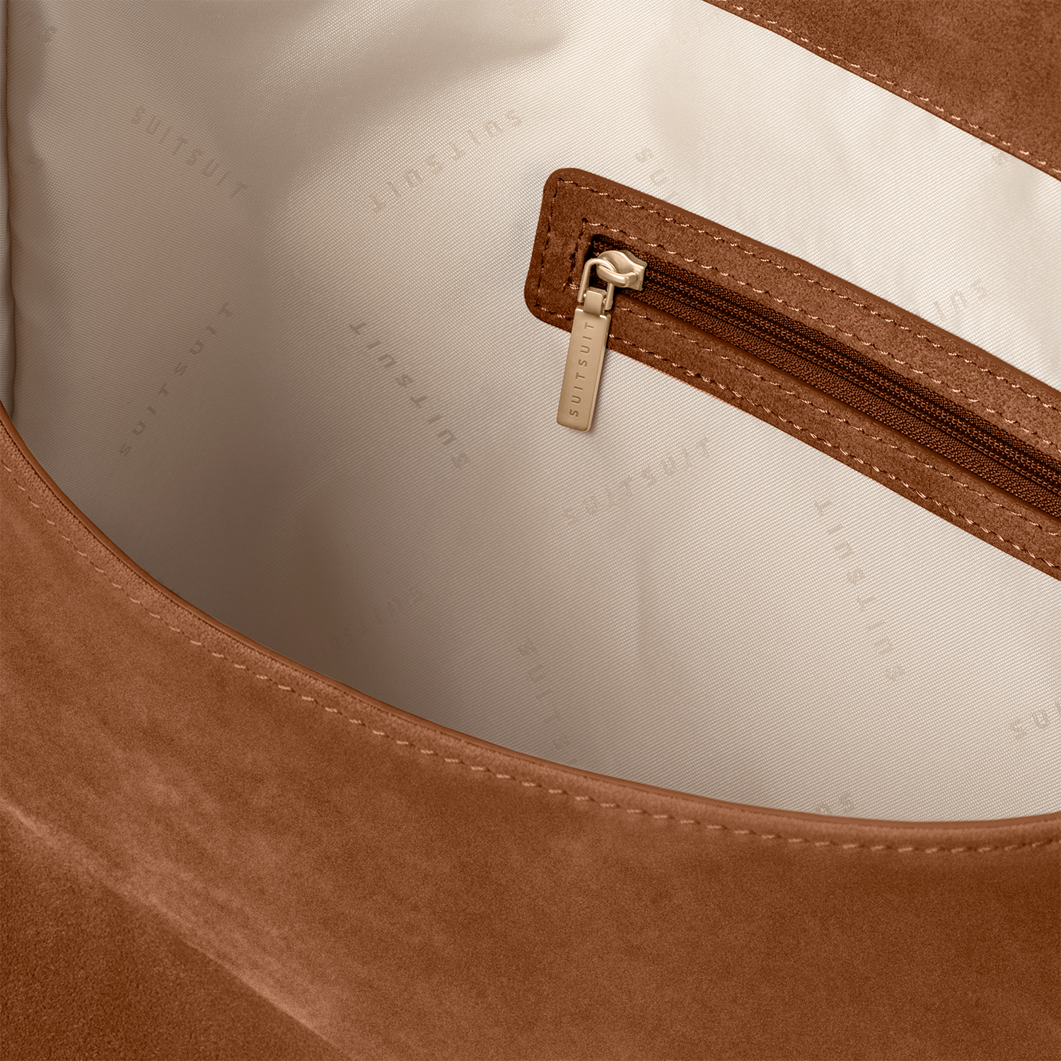Serenity - Caramel Café - Slouchy Bag (Suède)