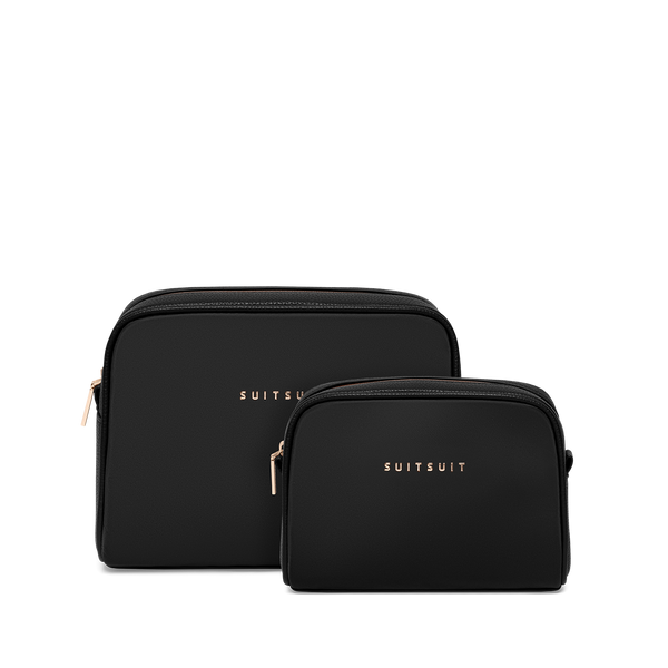Serenity - Black Olive - Toilettas XL & Make-up Tasje
