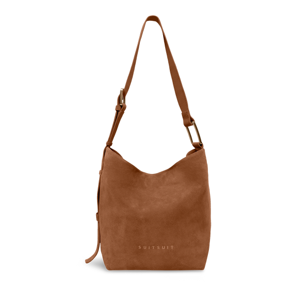 Serenity - Caramel Café - Slouchy Bag (Suède)