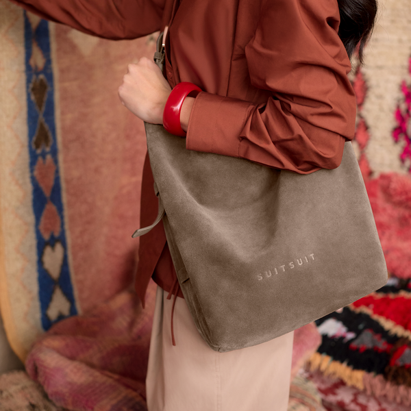 Serenity - Moon Stone - Slouchy Bag (Suède)