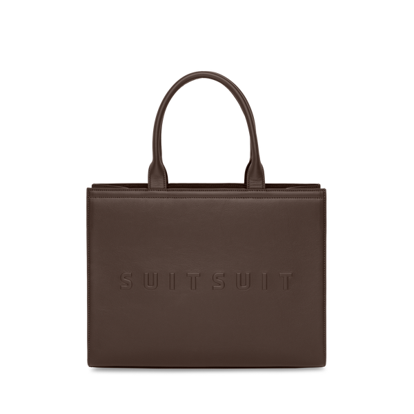 Serenity - Chocolate Brown - Shopper (Glad Leer)