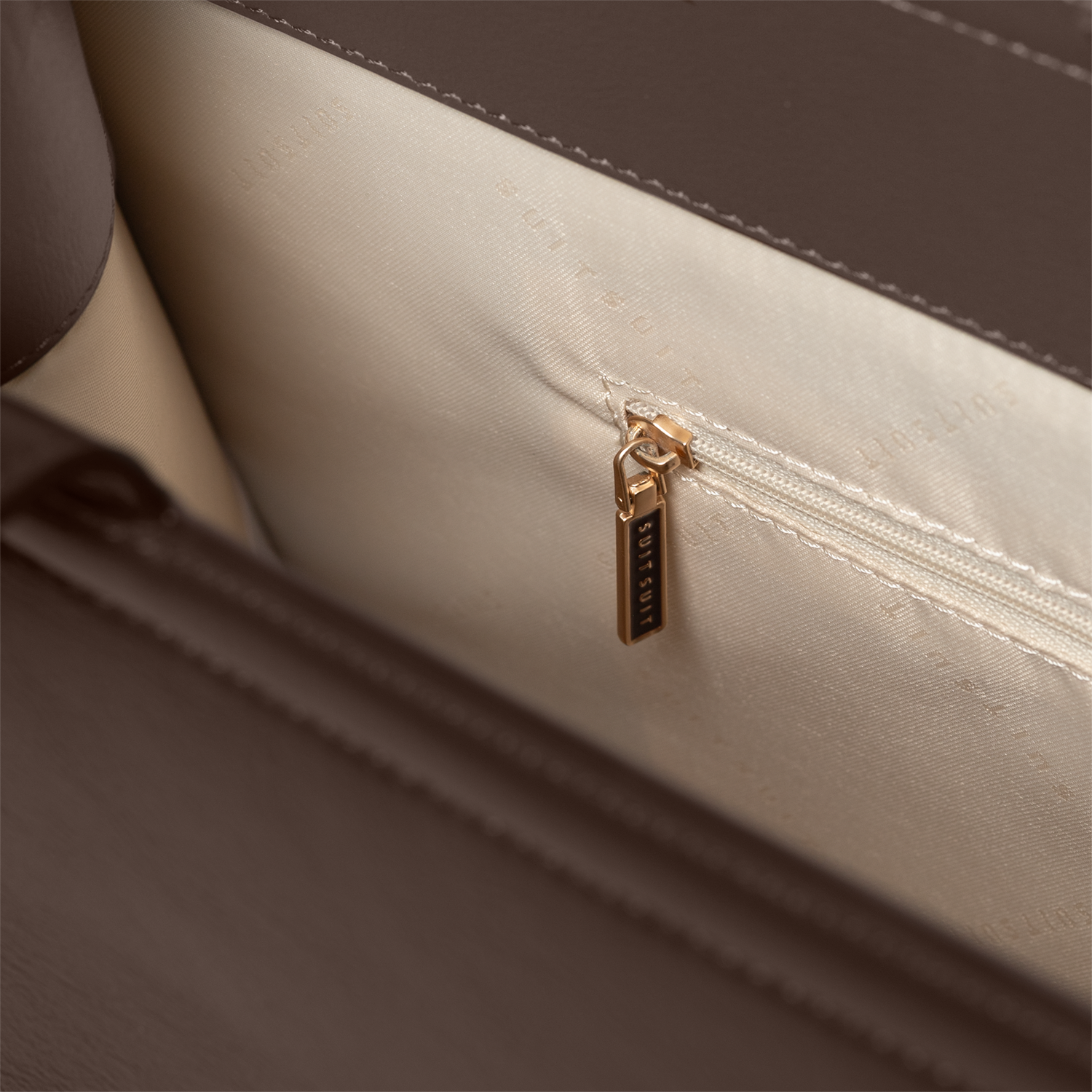 Serenity - Chocolate Brown - Shopper (Glad Leer)