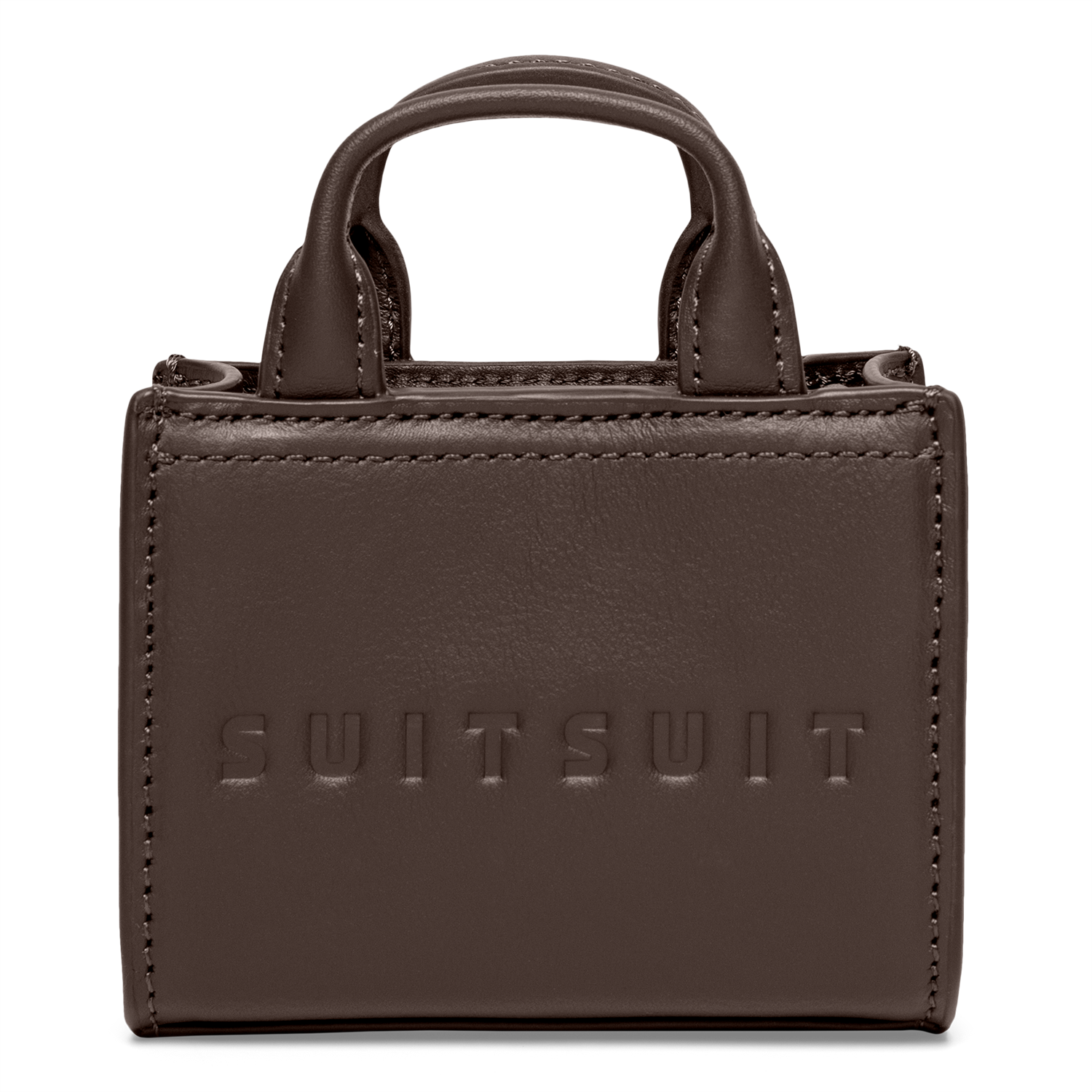 Serenity - Chocolate Brown - Micro Cross Body Bag (Glad Leer)
