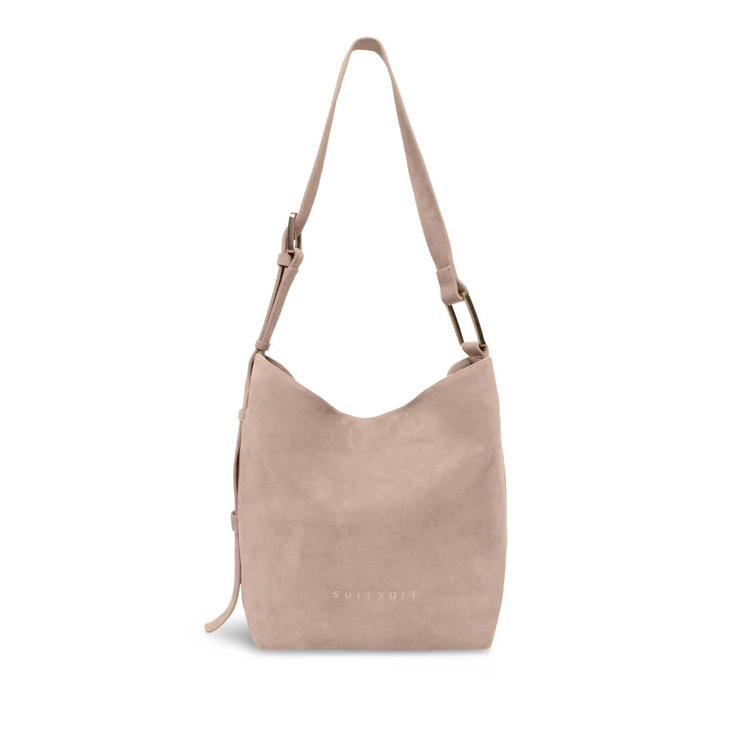 Serenity - Sandy Brown - Slouchy Bag (Suède)