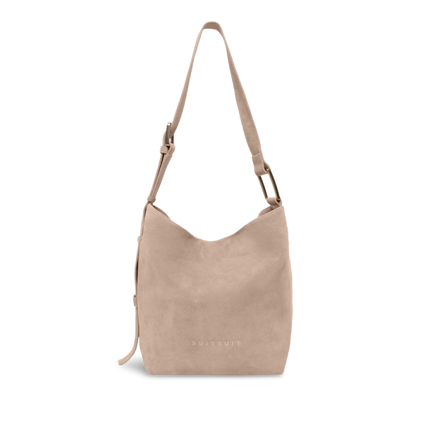 Serenity - Sandy Brown - Slouchy Bag (Suède)