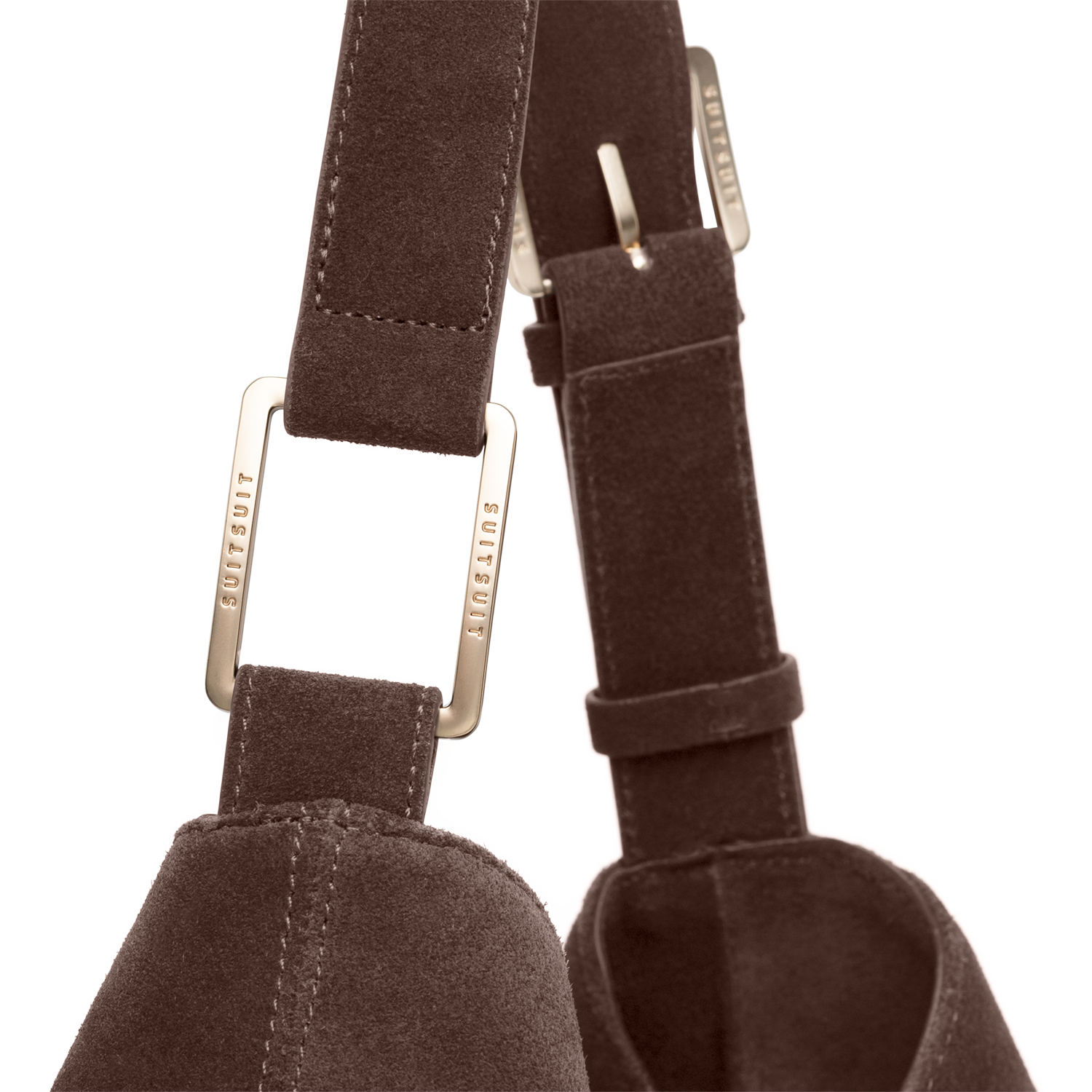 Serenity - Chocolate Brown - Slouchy Bag (Suède)