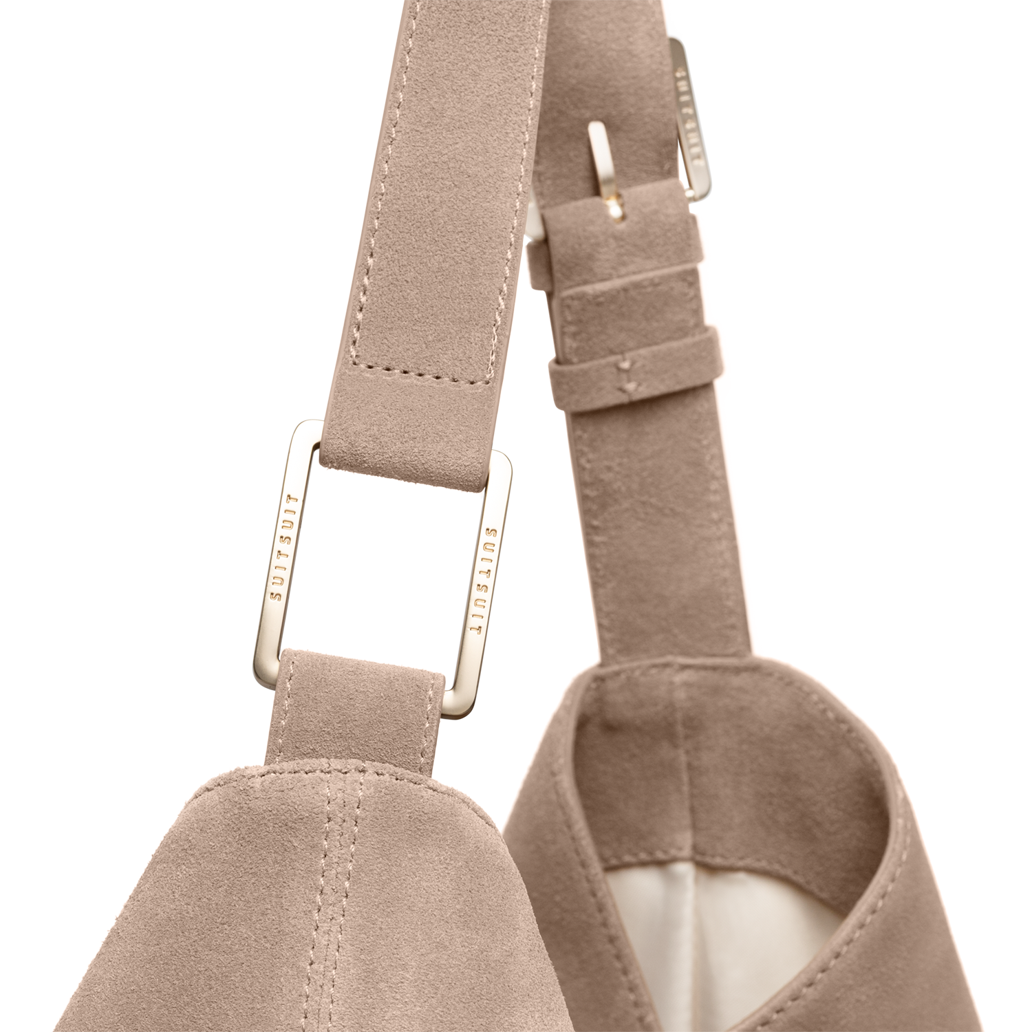 Serenity - Sandy Brown - Slouchy Bag (Suède)