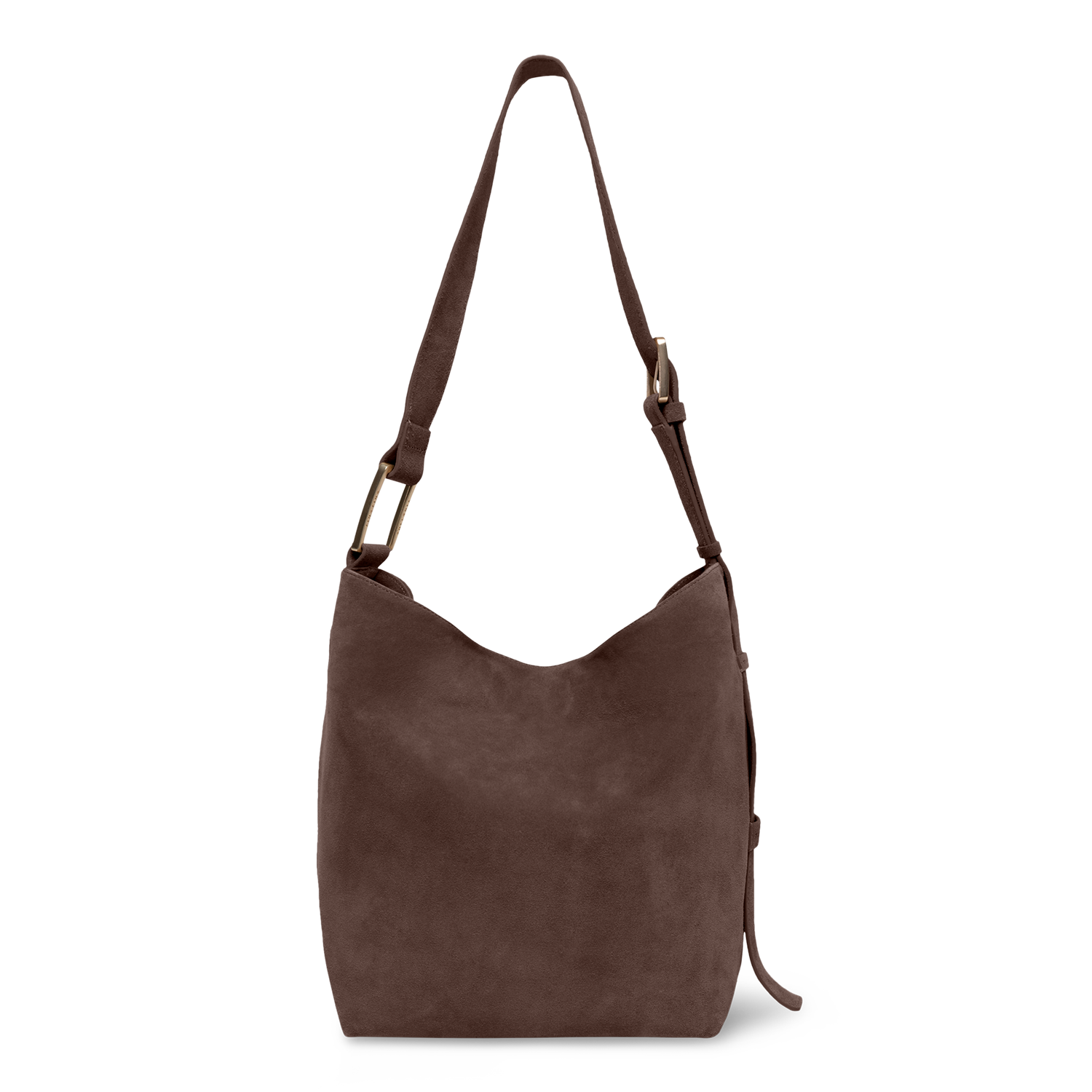Serenity - Chocolate Brown - Slouchy Bag (Suède)