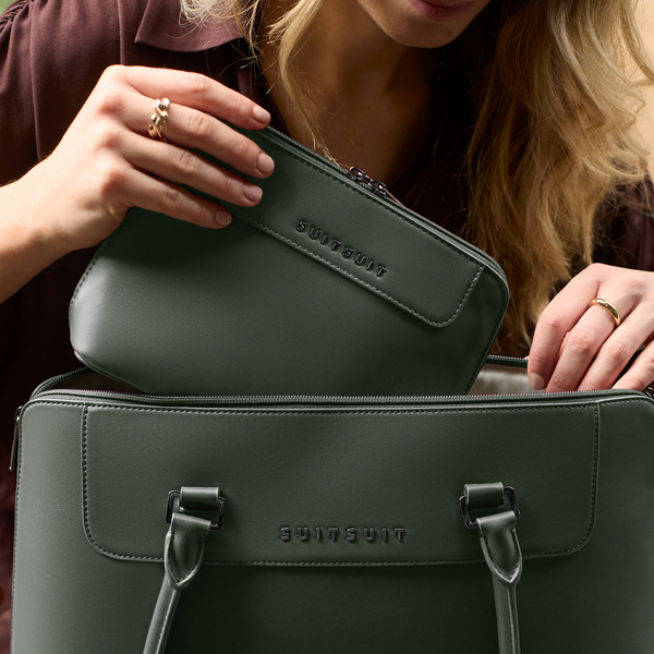Mystique - Dark Olive - Laptop Accessoire Tas