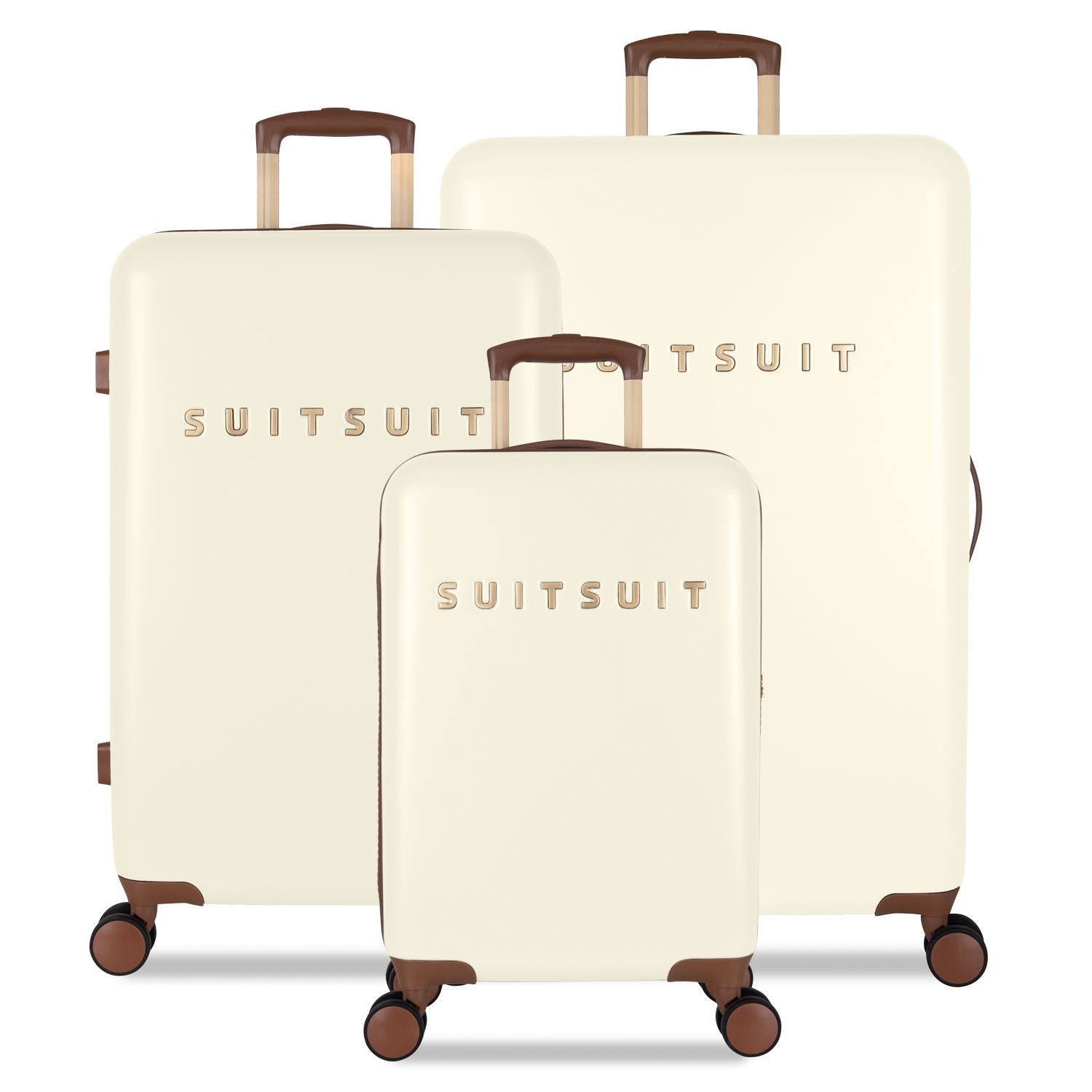 Fab Seventies - Antique White - Kofferset (55/66/76 cm)